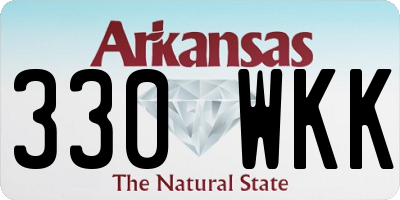 AR license plate 330WKK