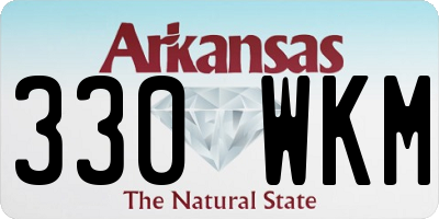 AR license plate 330WKM