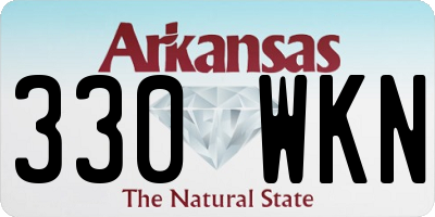 AR license plate 330WKN
