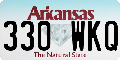 AR license plate 330WKQ