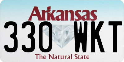 AR license plate 330WKT