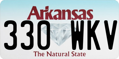 AR license plate 330WKV