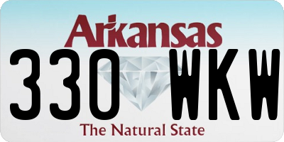 AR license plate 330WKW