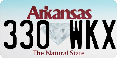 AR license plate 330WKX
