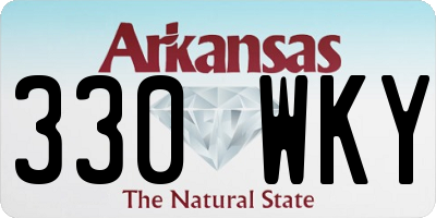 AR license plate 330WKY