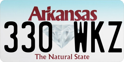 AR license plate 330WKZ