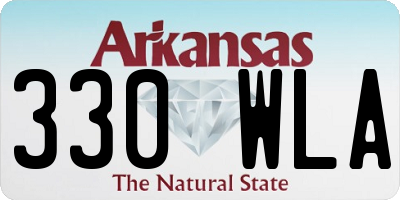 AR license plate 330WLA