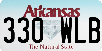 AR license plate 330WLB