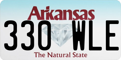 AR license plate 330WLE