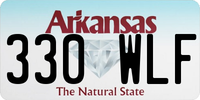 AR license plate 330WLF