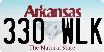 AR license plate 330WLK