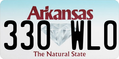 AR license plate 330WLO