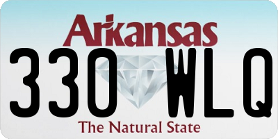 AR license plate 330WLQ