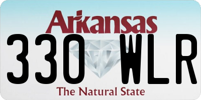 AR license plate 330WLR