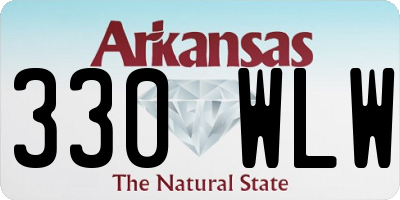 AR license plate 330WLW