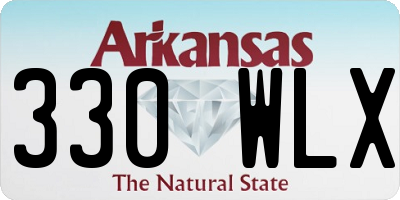 AR license plate 330WLX