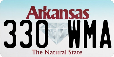 AR license plate 330WMA