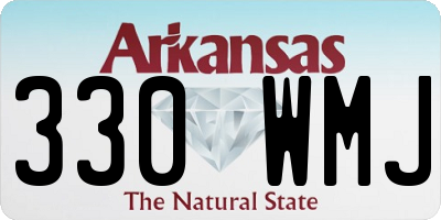 AR license plate 330WMJ