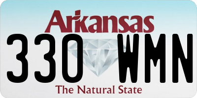 AR license plate 330WMN