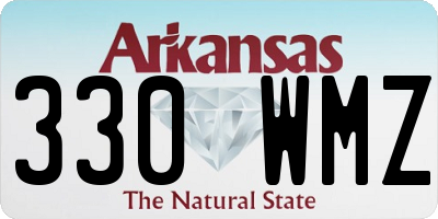 AR license plate 330WMZ