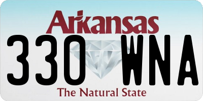 AR license plate 330WNA
