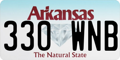 AR license plate 330WNB