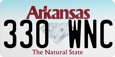 AR license plate 330WNC