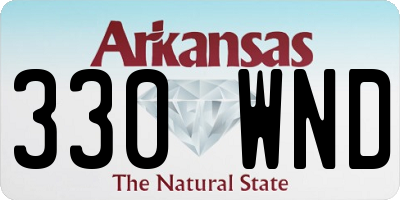 AR license plate 330WND