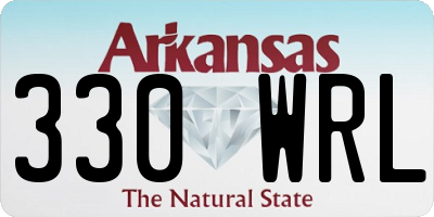 AR license plate 330WRL