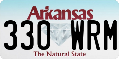 AR license plate 330WRM