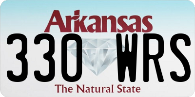 AR license plate 330WRS