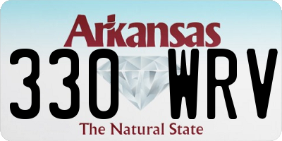 AR license plate 330WRV