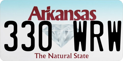 AR license plate 330WRW