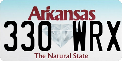 AR license plate 330WRX