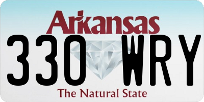 AR license plate 330WRY