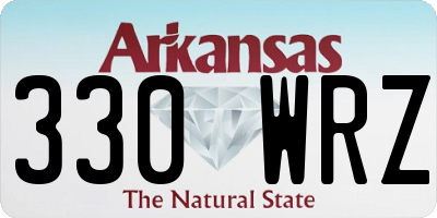 AR license plate 330WRZ