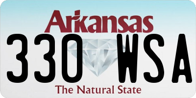 AR license plate 330WSA