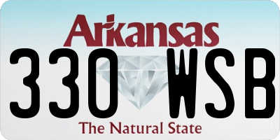 AR license plate 330WSB