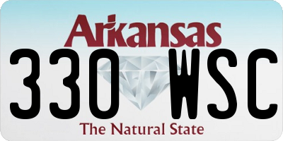 AR license plate 330WSC
