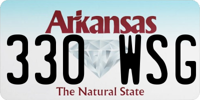 AR license plate 330WSG