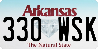 AR license plate 330WSK
