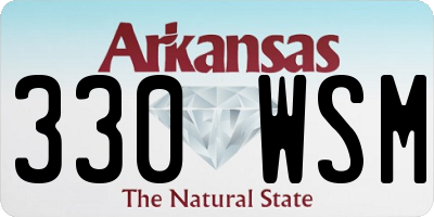 AR license plate 330WSM