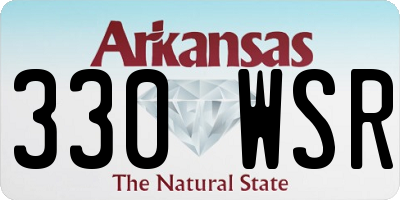 AR license plate 330WSR