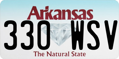 AR license plate 330WSV