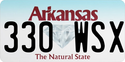 AR license plate 330WSX