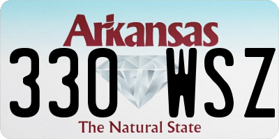 AR license plate 330WSZ