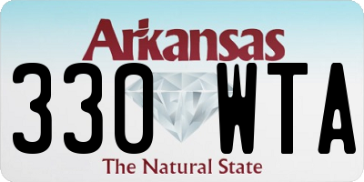 AR license plate 330WTA