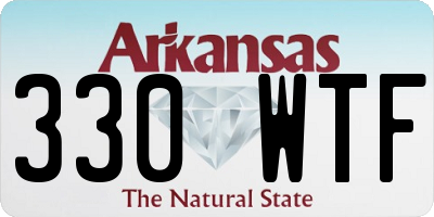 AR license plate 330WTF