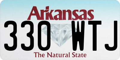 AR license plate 330WTJ