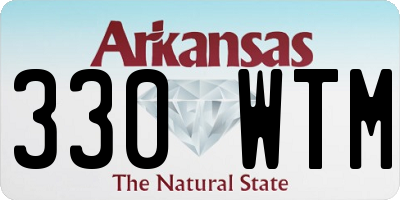 AR license plate 330WTM